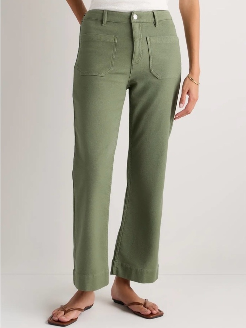 NWT Quince French Terry Wide Leg Pants Size 14